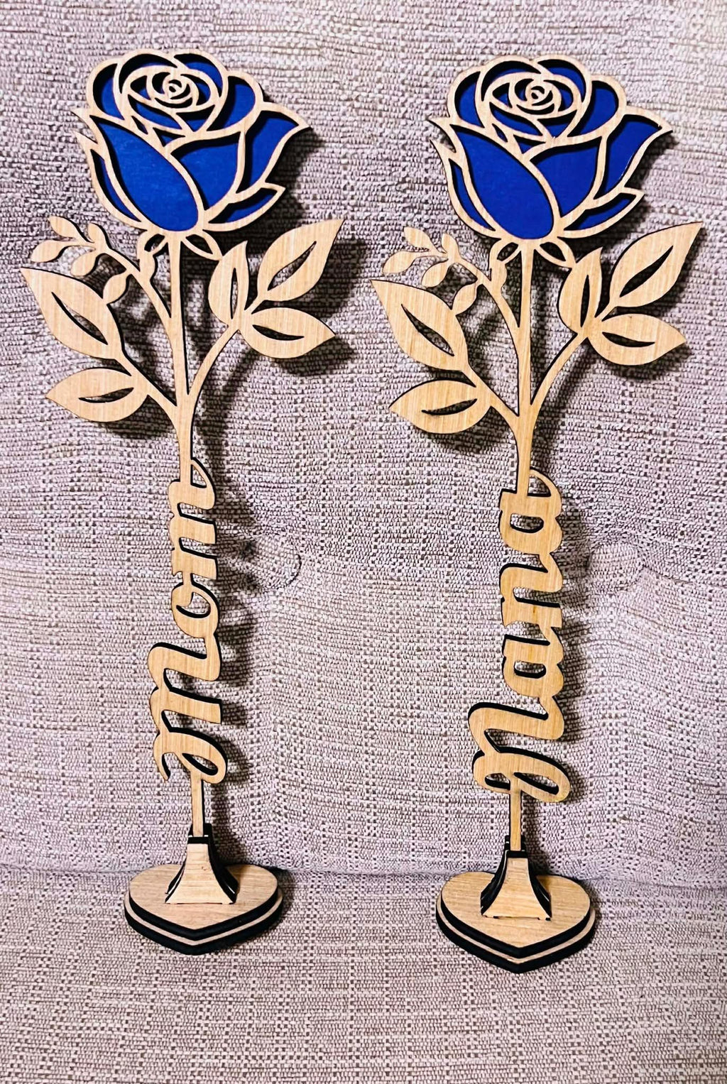 Personalized Wooden Roses