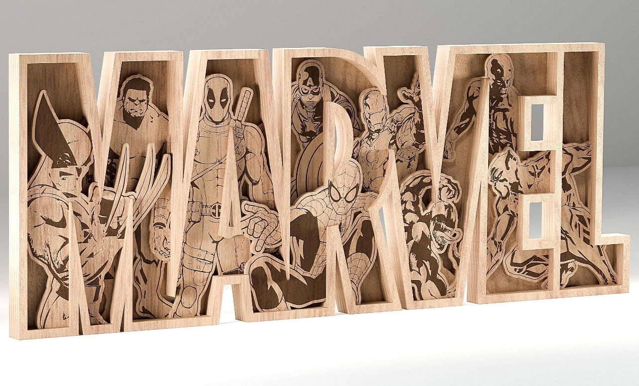 Marvel sign (add your text )