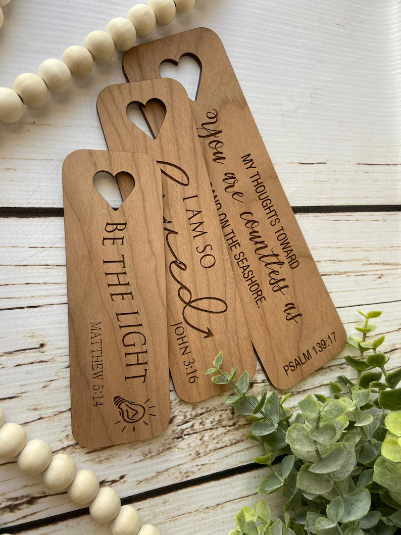 Wooden bookmark