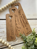 Wooden bookmark