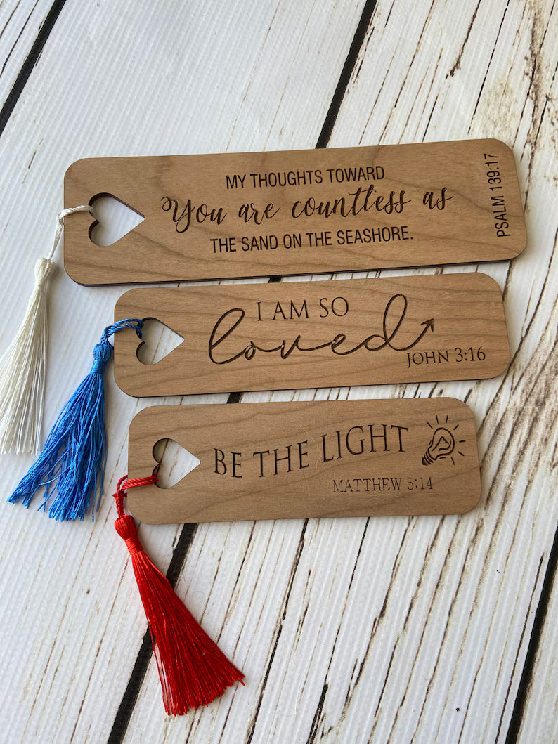 Wooden bookmark