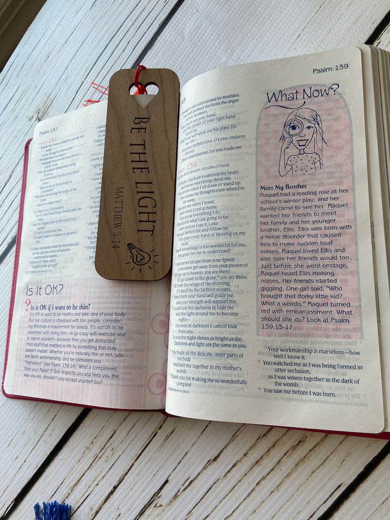 Wooden bookmark