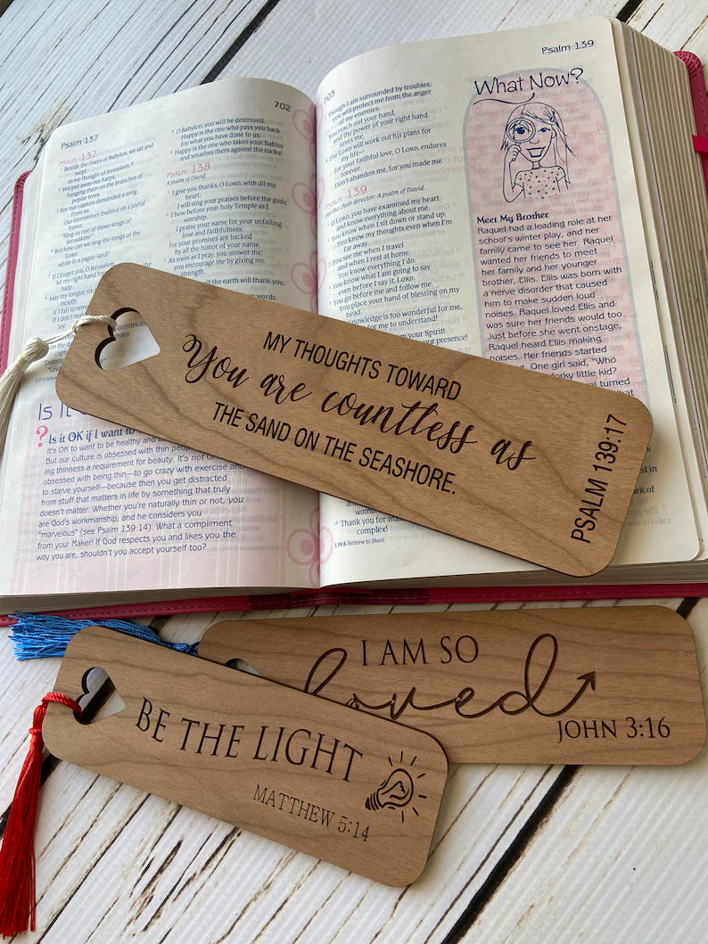 Wooden bookmark