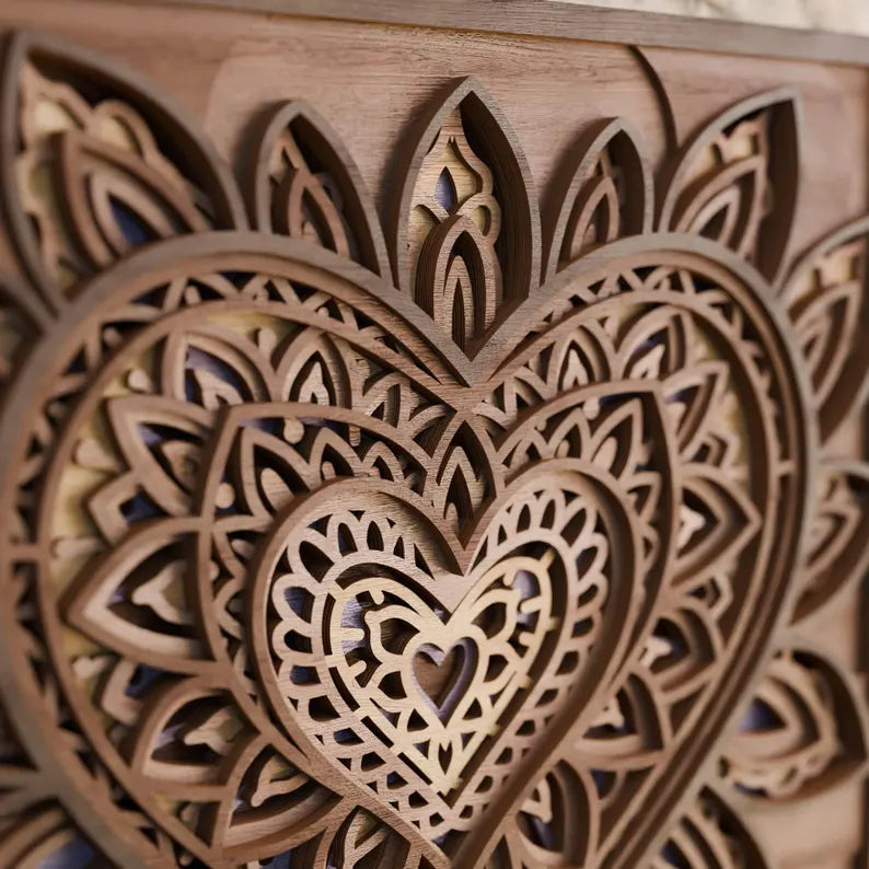 Heart Mandala Layered
