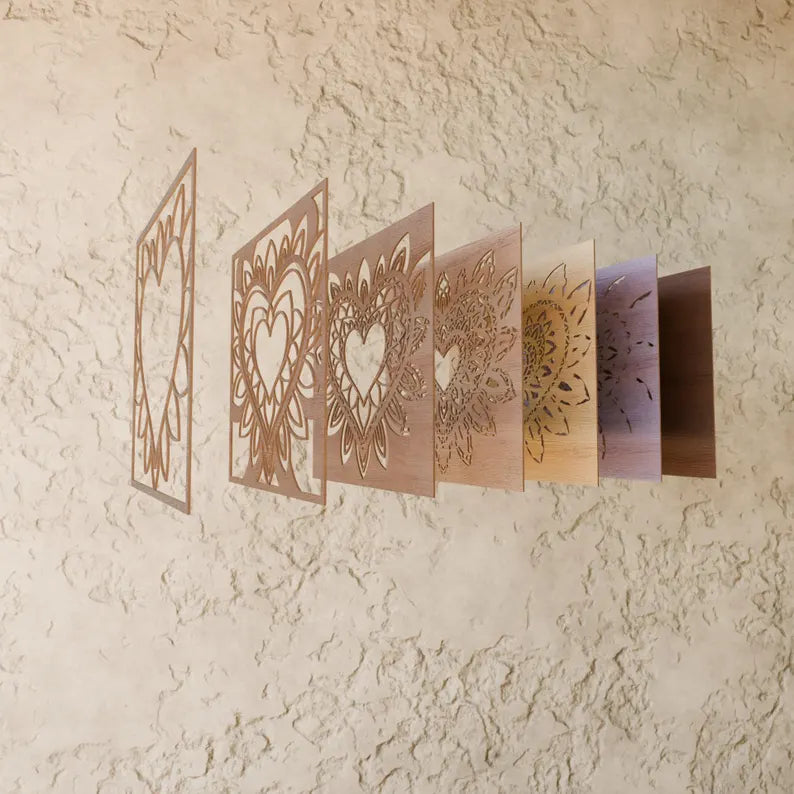 Heart Mandala Layered